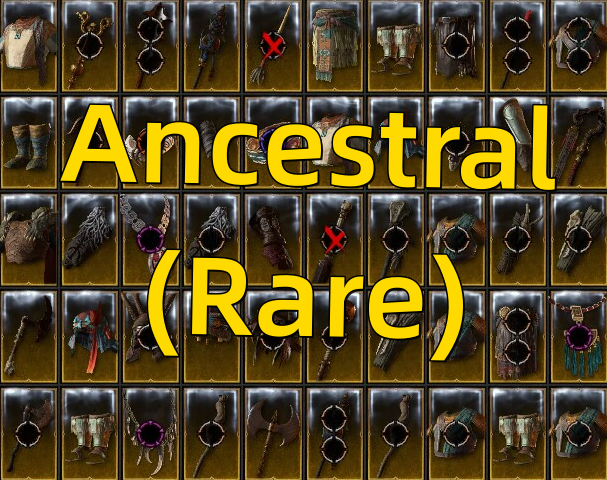 Junk for Salvage : Ancestral (Rare) items x 100